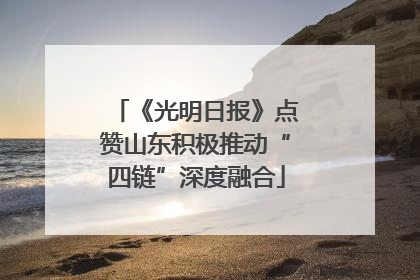 《光明日报》点赞山东积极推动“四链”深度融合