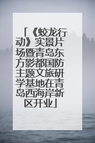 《蛟龙行动》实景片场暨青岛东方影都国防主题文旅研学基地在青岛西海岸新区开业