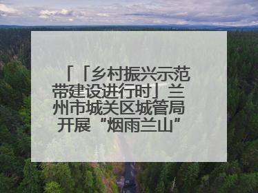 「乡村振兴示范带建设进行时」兰州市城关区城管局开展“烟雨兰山”区域综合整治专项行动