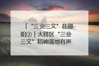 “三会三文”在邵阳②｜大祥区“三会三文”精神落地有声 以实干实绩助力区域高质量发展