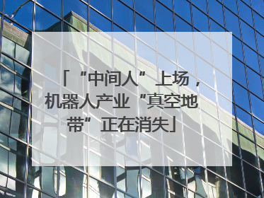 “中间人”上场，机器人产业“真空地带”正在消失