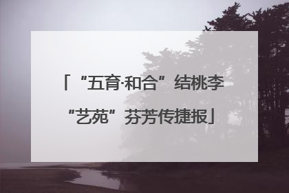 “五育·和合”结桃李 “艺苑”芬芳传捷报