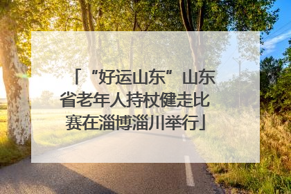 “好运山东”山东省老年人持杖健走比赛在淄博淄川举行