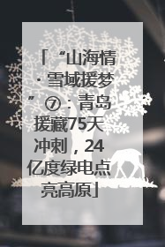 “山海情・雪域援梦”⑦：青岛援藏75天冲刺，24亿度绿电点亮高原