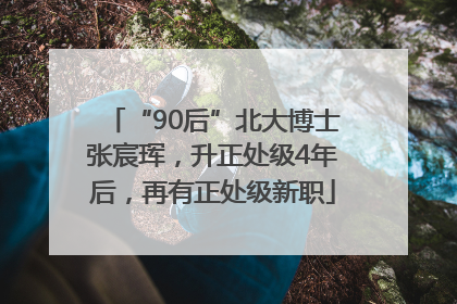 “90后”北大博士张宸珲，升正处级4年后，再有正处级新职