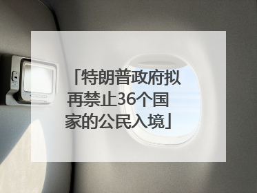 特朗普政府拟再禁止36个国家的公民入境