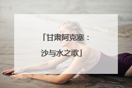 甘肃阿克塞：沙与水之歌