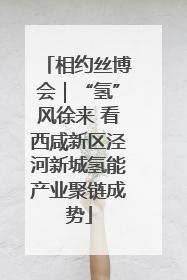 相约丝博会｜“氢”风徐来 看西咸新区泾河新城氢能产业聚链成势