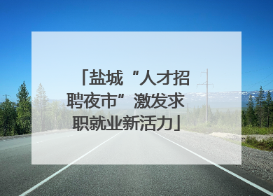 盐城“人才招聘夜市”激发求职就业新活力