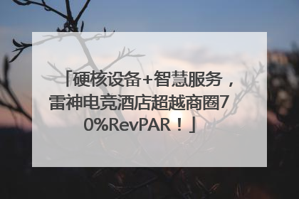 硬核设备+智慧服务，雷神电竞酒店超越商圈70%RevPAR！