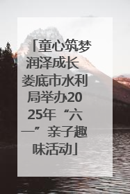 童心筑梦润泽成长 娄底市水利局举办2025年“六一”亲子趣味活动