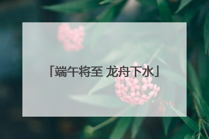 端午将至 龙舟下水