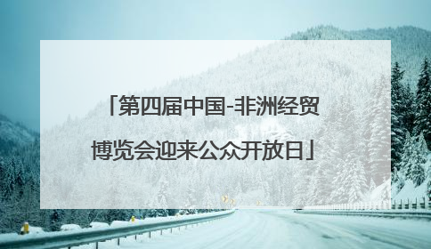 第四届中国-非洲经贸博览会迎来公众开放日