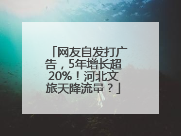 网友自发打广告，5年增长超20%！河北文旅天降流量？