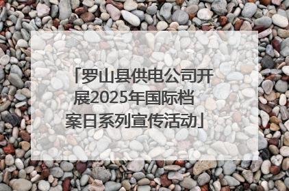 罗山县供电公司开展2025年国际档案日系列宣传活动