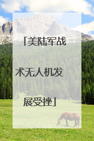 美陆军战术无人机发展受挫