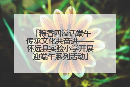 粽香四溢话端午 传承文化共奋进——怀远县实验小学开展迎端午系列活动