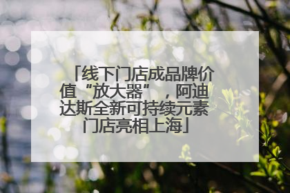 线下门店成品牌价值“放大器”，阿迪达斯全新可持续元素门店亮相上海