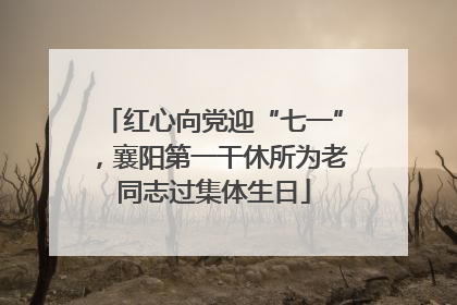 红心向党迎“七一”，襄阳第一干休所为老同志过集体生日