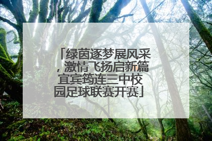 绿茵逐梦展风采，激情飞扬启新篇 宜宾筠连三中校园足球联赛开赛
