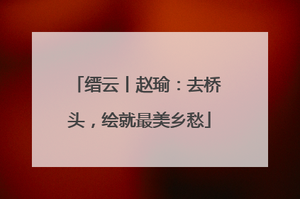 缙云丨赵瑜：去桥头，绘就最美乡愁