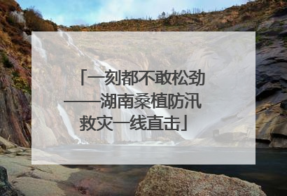 一刻都不敢松劲——湖南桑植防汛救灾一线直击