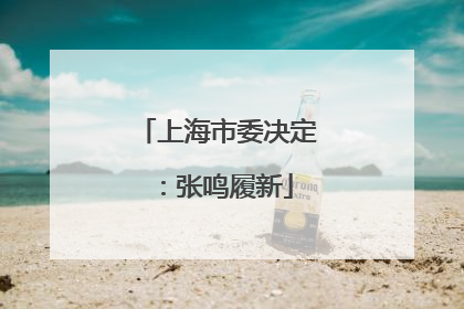 上海市委决定：张鸣履新