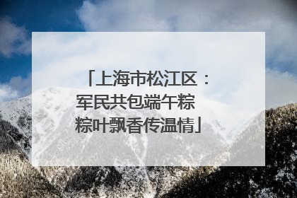 上海市松江区：军民共包端午粽 粽叶飘香传温情