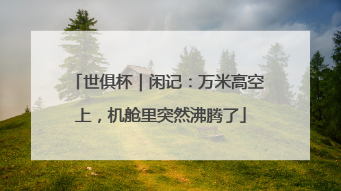 世俱杯｜闲记：万米高空上，机舱里突然沸腾了