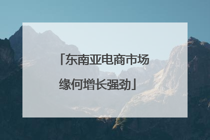 东南亚电商市场缘何增长强劲