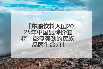东鹏饮料入围2025年中国品牌价值榜，彰显强劲的民族品牌生命力