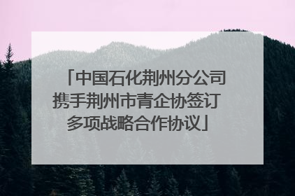 中国石化荆州分公司携手荆州市青企协签订多项战略合作协议