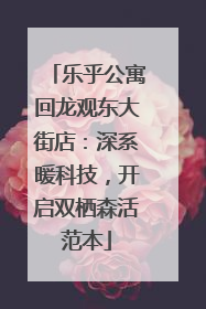 乐乎公寓回龙观东大街店：深系暖科技，开启双栖森活范本
