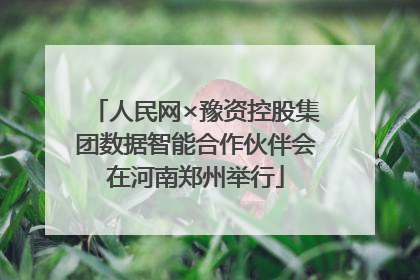 人民网×豫资控股集团数据智能合作伙伴会在河南郑州举行