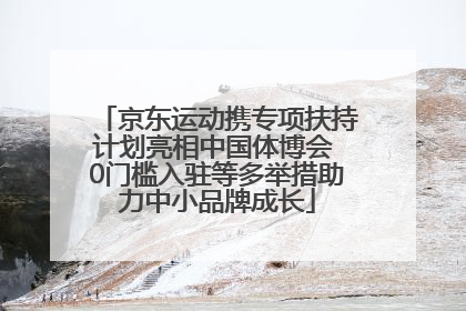 京东运动携专项扶持计划亮相中国体博会 0门槛入驻等多举措助力中小品牌成长