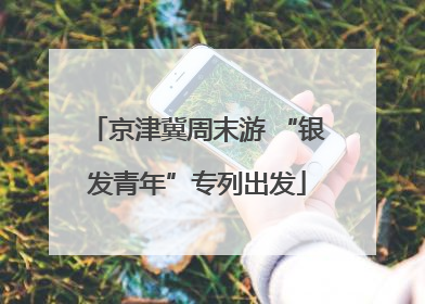 京津冀周末游 “银发青年”专列出发