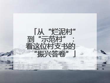 从“烂泥村”到“示范村”：看这位村支书的“振兴答卷”