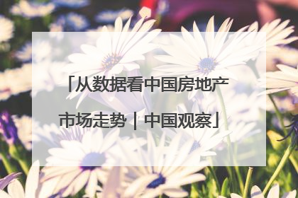 从数据看中国房地产市场走势｜中国观察