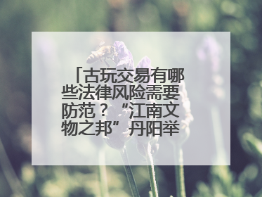 古玩交易有哪些法律风险需要防范？“江南文物之邦”丹阳举行专题讲座