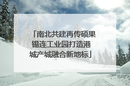 南北共建再传硕果 锡连工业园打造港城产城融合新地标