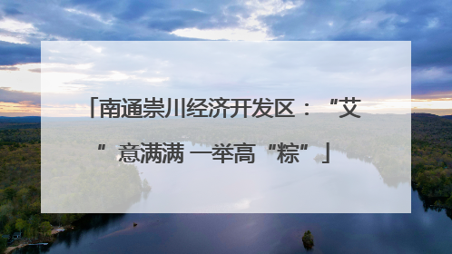南通崇川经济开发区：“艾”意满满 一举高“粽”