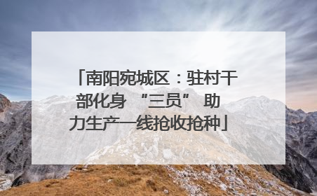 南阳宛城区：驻村干部化身 “三员” 助力生产一线抢收抢种