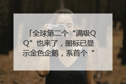 全球第二个“满级QQ”也来了，图标已显示金色企鹅，系首个“满级QQ”的小号