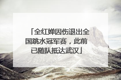 全红婵因伤退出全国跳水冠军赛，此前已随队抵达武汉