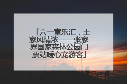 六一童乐汇，土家风情浓——张家界国家森林公园门票站暖心宠游客