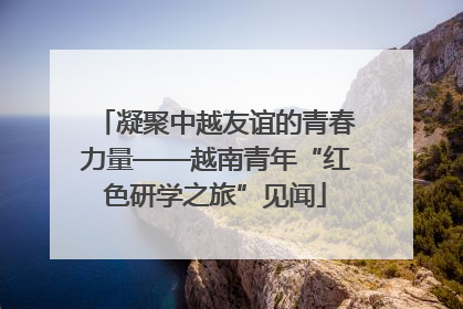 凝聚中越友谊的青春力量——越南青年“红色研学之旅”见闻