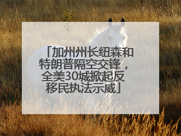 加州州长纽森和特朗普隔空交锋，全美30城掀起反移民执法示威