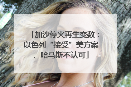 加沙停火再生变数：以色列“接受”美方案、哈马斯不认可