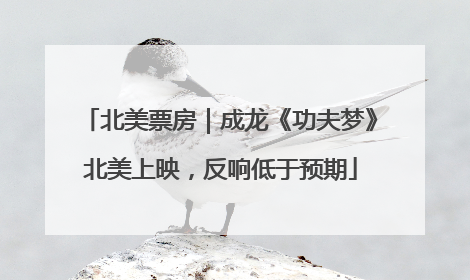 北美票房｜成龙《功夫梦》北美上映，反响低于预期