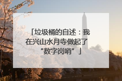 垃圾桶的自述：我在兴山水月寺做起了“数字岗哨”